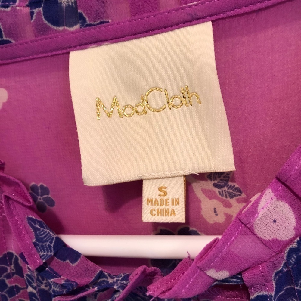 ModCloth Oh Say Can Museum A-Line Dress Violet - Picture 5 of 9